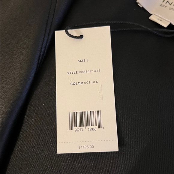 NWT! VINCE Shearling-Trim Lamb Leather Down Puffer Jacket - S - Picture 15 of 16